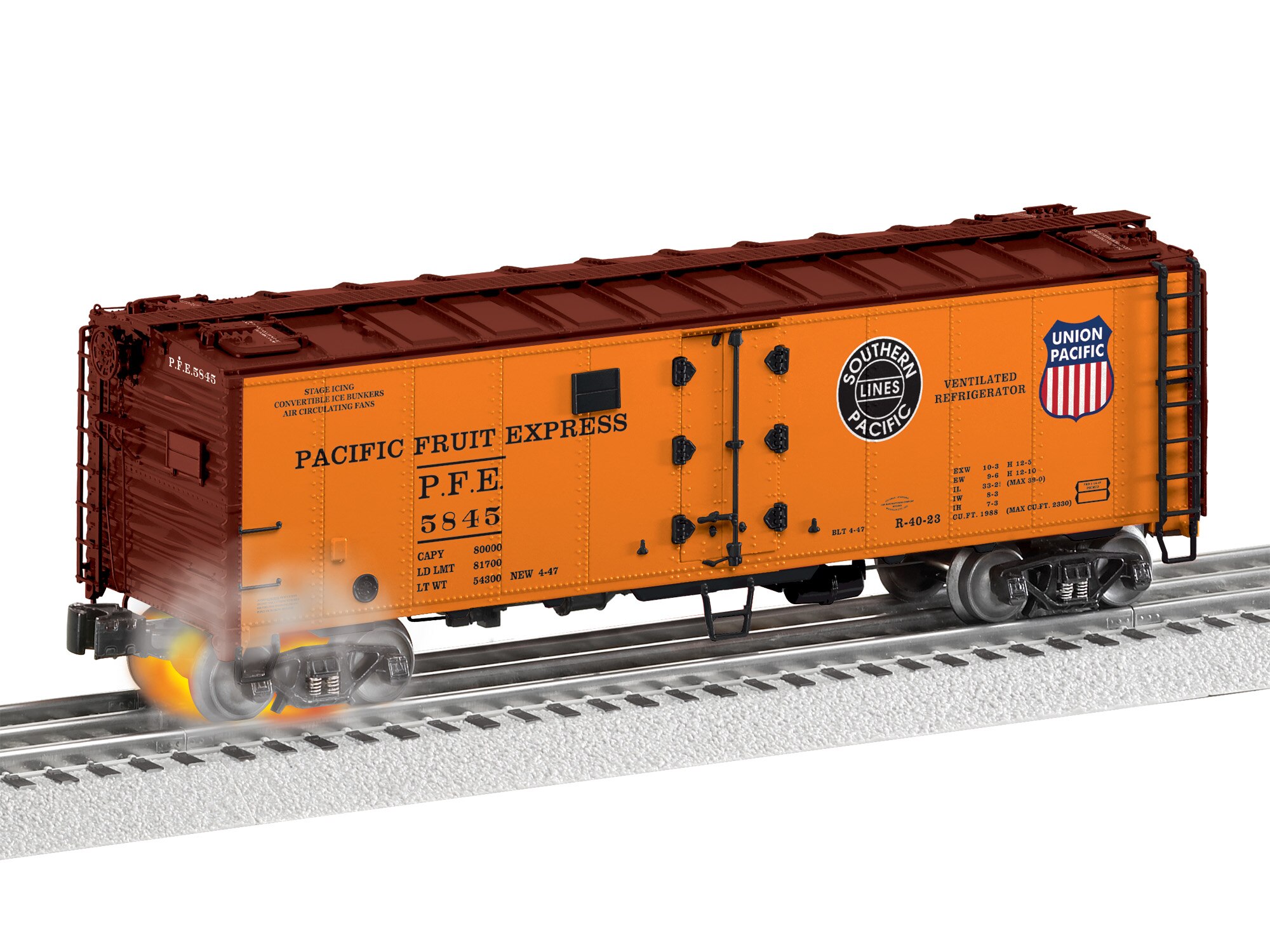 PIKO G 38805 - 40` Steel Reefer - Pacific Fruit Express / Pfe #21968